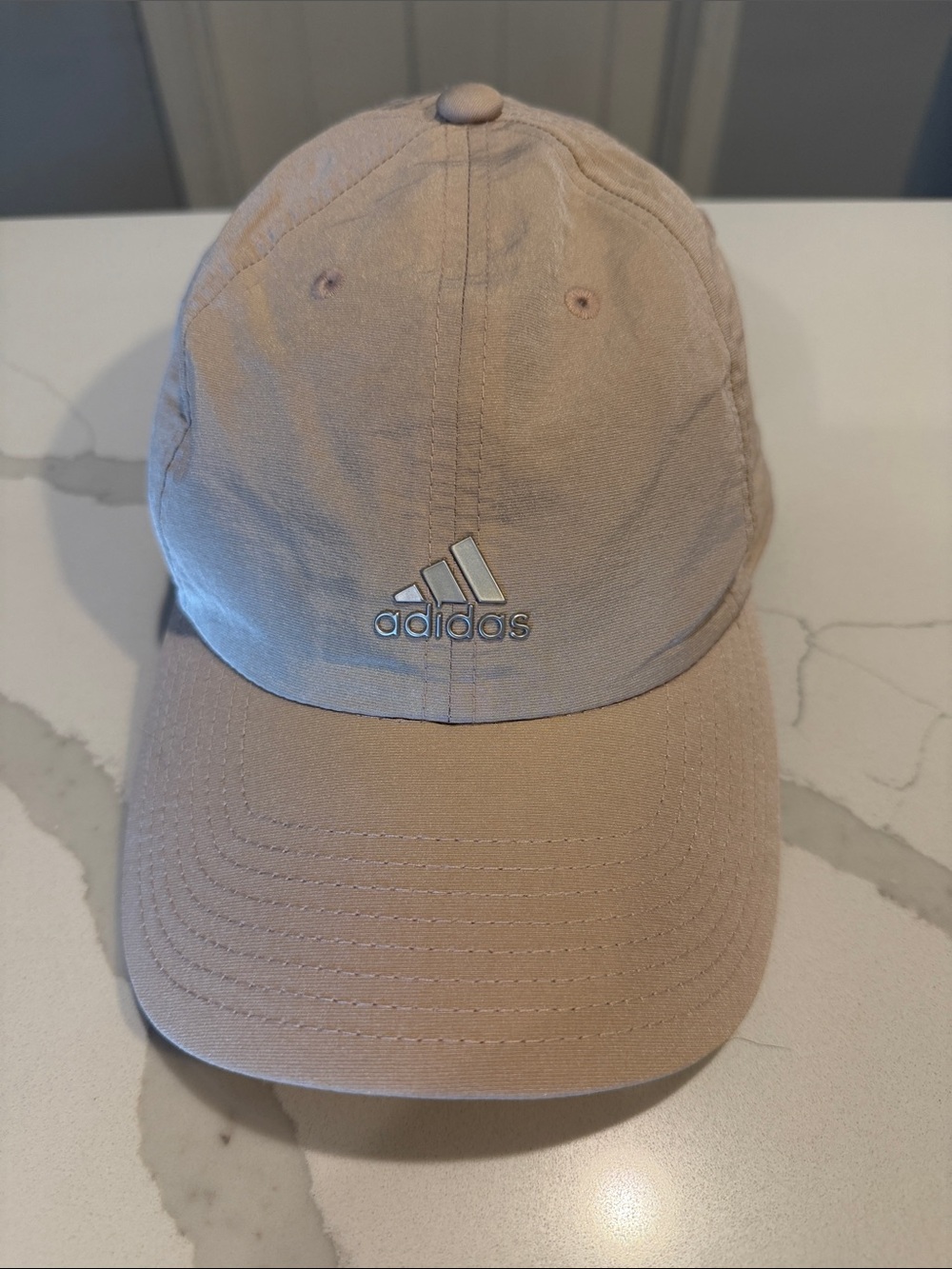 adidas Light Beige Baseball Cap with Logo